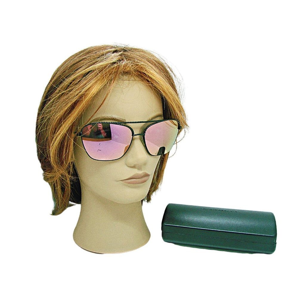 Bcbgmaxazria Womens Bronze Frame Mirrored Rose Lens 59-15-135 Aviator Sunglasses